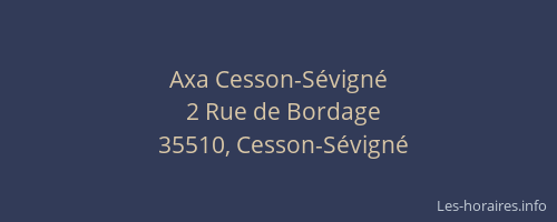 Axa Cesson-Sévigné
