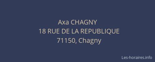 Axa CHAGNY
