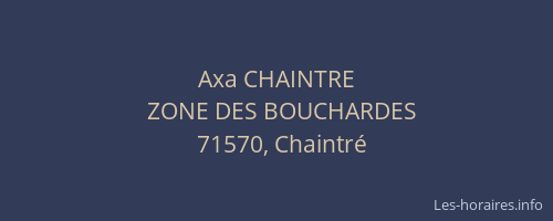Axa CHAINTRE