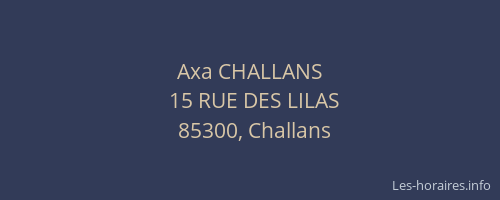 Axa CHALLANS