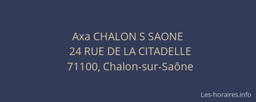 Axa CHALON S SAONE