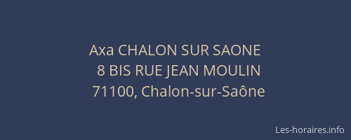 Axa CHALON SUR SAONE
