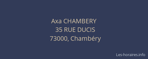 Axa CHAMBERY