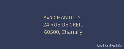 Axa CHANTILLY
