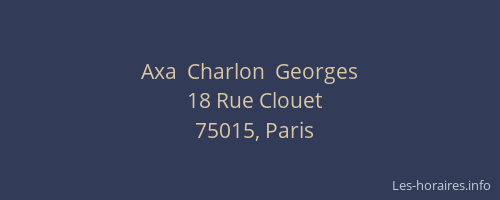 Axa  Charlon  Georges