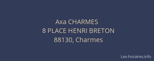 Axa CHARMES