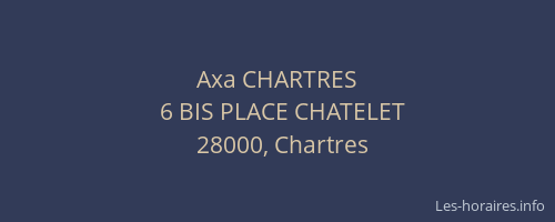 Axa CHARTRES