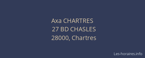 Axa CHARTRES