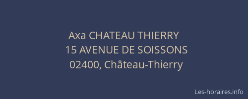Axa CHATEAU THIERRY