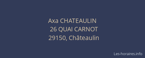 Axa CHATEAULIN