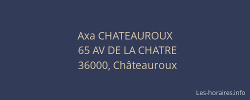 Axa CHATEAUROUX