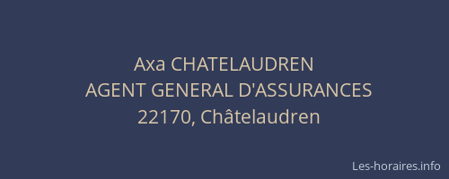 Axa CHATELAUDREN