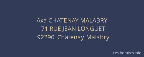 Axa CHATENAY MALABRY