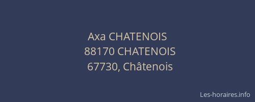 Axa CHATENOIS