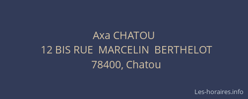 Axa CHATOU