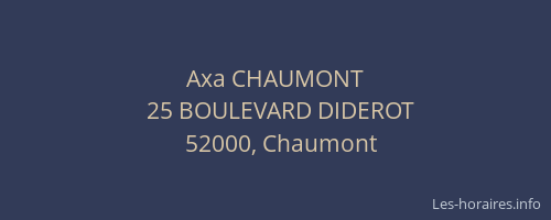 Axa CHAUMONT