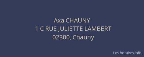 Axa CHAUNY