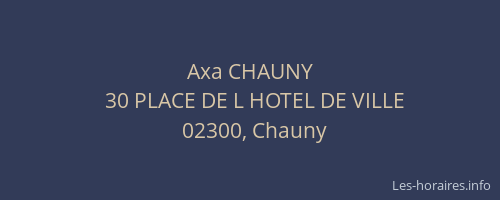 Axa CHAUNY