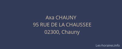 Axa CHAUNY