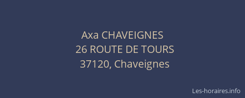 Axa CHAVEIGNES