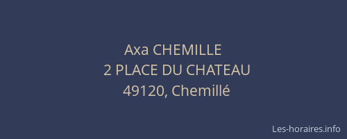Axa CHEMILLE