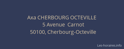 Axa CHERBOURG OCTEVILLE