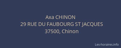 Axa CHINON
