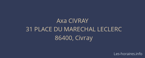 Axa CIVRAY
