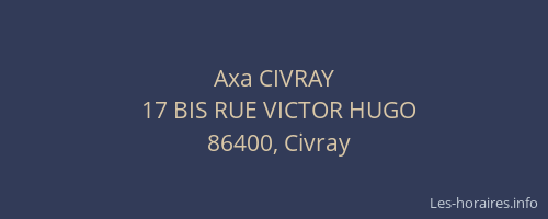 Axa CIVRAY
