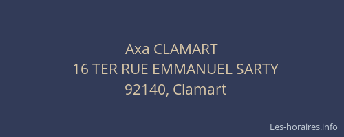 Axa CLAMART