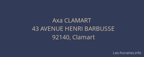 Axa CLAMART
