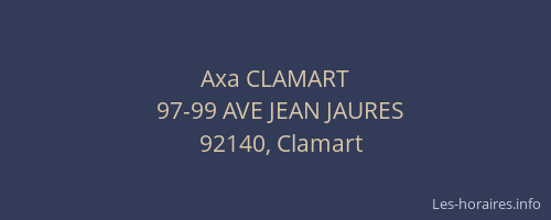Axa CLAMART