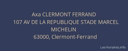 Axa CLERMONT FERRAND