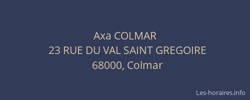 Axa COLMAR