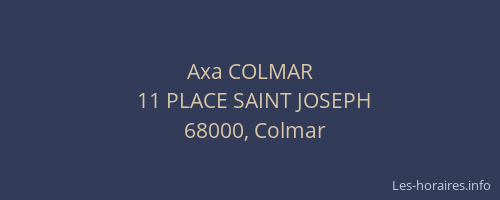 Axa COLMAR