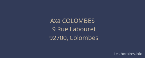 Axa COLOMBES
