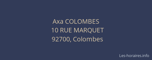 Axa COLOMBES
