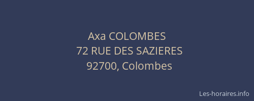 Axa COLOMBES