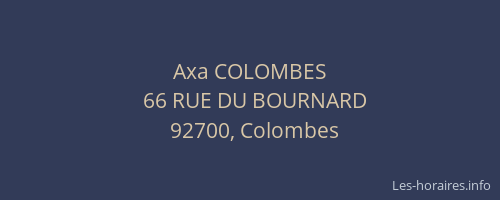 Axa COLOMBES