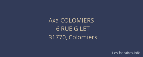 Axa COLOMIERS