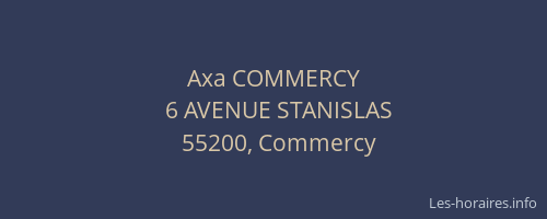 Axa COMMERCY