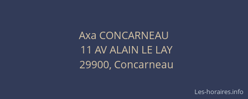 Axa CONCARNEAU
