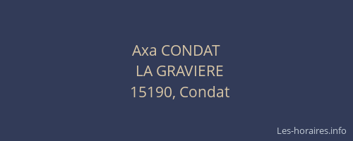 Axa CONDAT