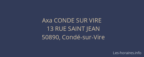 Axa CONDE SUR VIRE