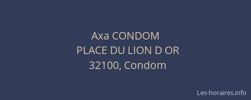Axa CONDOM