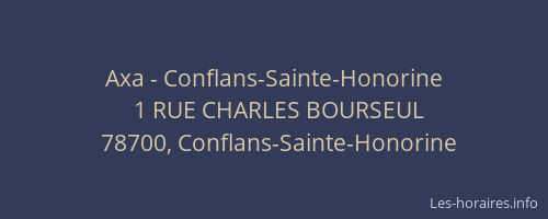 Axa - Conflans-Sainte-Honorine