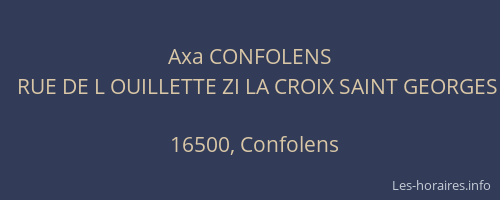 Axa CONFOLENS