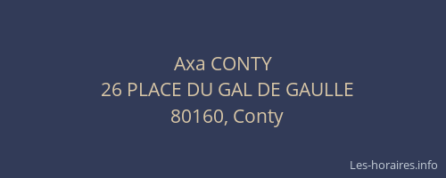 Axa CONTY