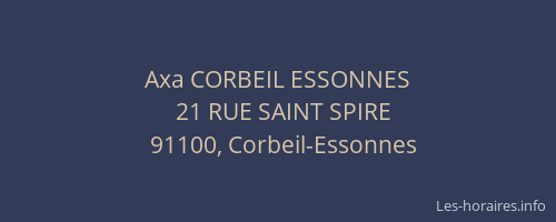 Axa CORBEIL ESSONNES