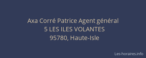 Axa Corré Patrice Agent général